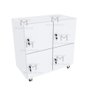 ARMÁRIO ESCANINHO 4 PORTAS CHAVE M238.2021.B ORGANIZADOR MUNDI MOVEIS - 3