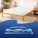 Ver imagem 6 de Colchão Sonos Sense Bamboo Casal Ortopédico Espuma D45 138x188x19 a Vácuo