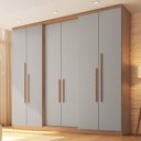Ver imagem 1 de Guarda-Roupa 6 Portas 2 Gavetas Sonata New Cedro Cinza Soft