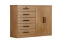 Ver imagem 2 de Cômoda para Quarto com Sapateira 5 Gavetas - Seul-cumaru - Móveis Novo Horizonte