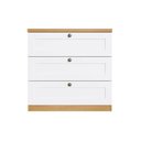 Ver imagem 3 de Cômoda de Quarto Infinity 3 Gavetas Savana/Branco - Genialflex