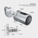 Ver imagem 6 de Fechadura Digital N12 Bluetooth Agl Fechadura N12
