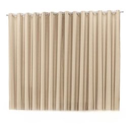 Cortina oxford tecido 10,00x2,80 Para Trilho Suíço:Avelã - 1