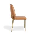 Ver imagem 3 de Conjunto 02 Cadeiras Livia Courissimo Whisky Estrutura Dourada - Ssx Multicoisas