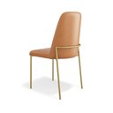 Ver imagem 5 de Conjunto 02 Cadeiras Livia Courissimo Whisky Estrutura Dourada - Ssx Multicoisas