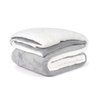Cobertor Pele Carneiro Cobertor Queen Size Cinza Dupla Face - 1