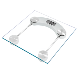 Balança Digital de Alta Precisão para Banheiro Academia Suporta180 Kg Eletrônica Lcd Vidro Temperado - 1