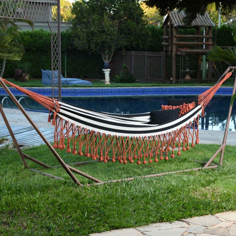 Rede de Descanso Guarabira Terracota 420 x 160 cm | MadeiraMadeira
