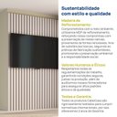 Ver imagem 7 de Painel para TV até 48 Polegadas 120x180cm Ripado Aruá CabeCasa MadeiraOriginals Off White