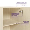 Ver imagem 7 de Cama Alta com Armários, Cômoda e Escorregador Artsy Casatema MadeiraOriginals Natural/Verde
