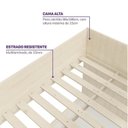 Ver imagem 6 de Cama Alta com Armários, Cômoda e Escorregador Artsy Casatema MadeiraOriginals Natural/Verde