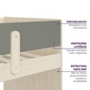 Ver imagem 5 de Cama Alta com Armários, Cômoda e Escorregador Artsy Casatema MadeiraOriginals Natural/Verde