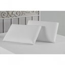 Ver imagem 1 de Kit Fronhas Nobre 2 Peças 50cm X 70cm Malha 100% Algodão - Branco