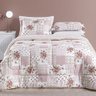 Edredom King 3 peças Dupla face Inverno Quente Bouti Estampado:Rosa Matura - 1
