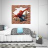 Adesivo de Parede Tijolo Falso Homem Aranha:50 X 50 Cm - 1