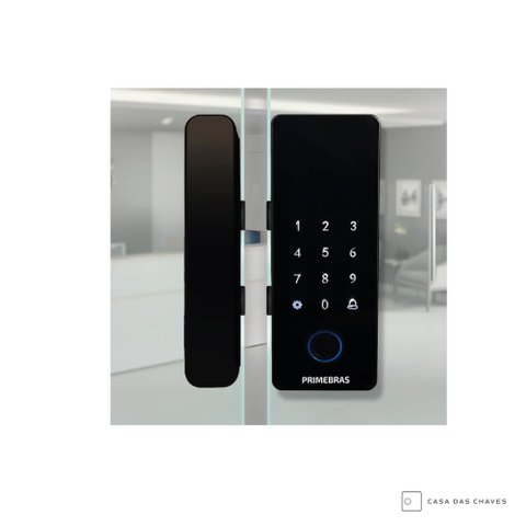 Fechadura Primebras Digital Athenas para Vidro