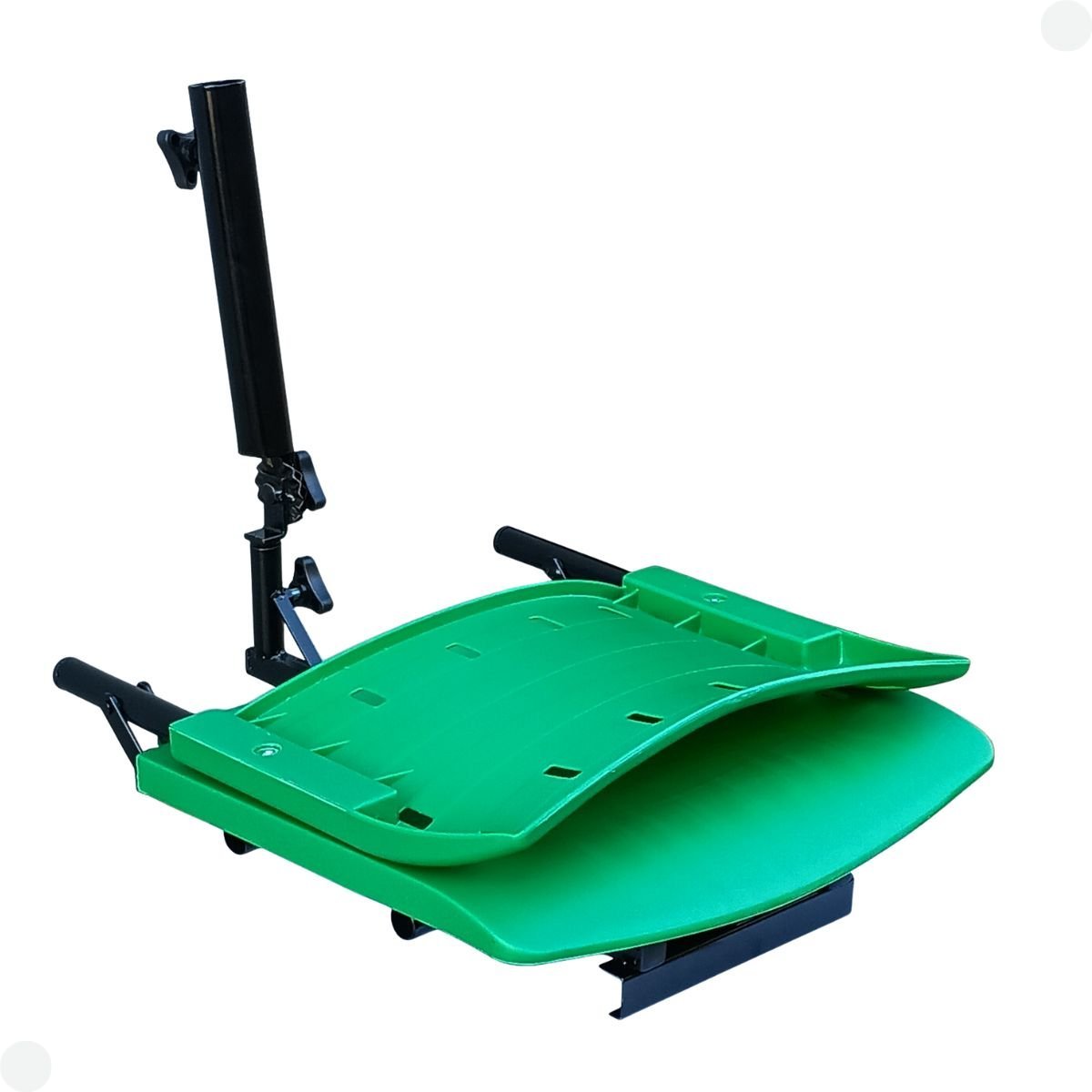 Cadeira para Barco Giratória Prática Dobrável com Suporte de Guarda Sol Verde - 6