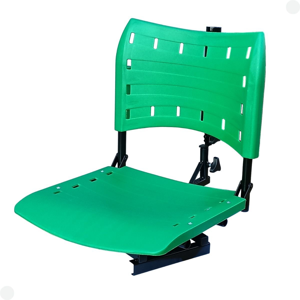 Cadeira para Barco Giratória Prática Dobrável com Suporte de Guarda Sol Verde - 4