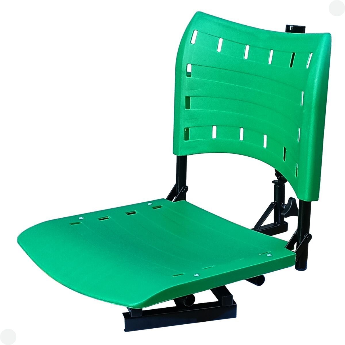 Cadeira para Barco Giratória Prática Dobrável com Suporte de Guarda Sol Verde - 5