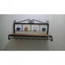 Ver imagem 1 de Prateleira Cozinha Ferro Panelinhas Madeira 60 Cm Largura