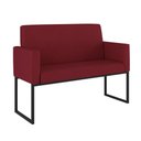 Ver imagem 7 de Kit Sofá 2 Lugares + 2 Poltronas para Recepção Sala Balaqui Cor:marsala Marsala