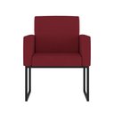 Ver imagem 2 de Kit Sofá 2 Lugares + 2 Poltronas para Recepção Sala Balaqui Cor:marsala Marsala