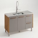 Ver imagem 4 de Balcão Dafne 2 Portas 2 Gavetões 100% MDF para Pia 120cm