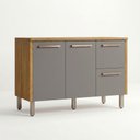 Ver imagem 1 de Balcão Dafne 2 Portas 2 Gavetões 100% MDF para Pia 120cm