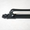 Ver imagem 3 de Puxador Duplo Mozart 215mm Preto Fosco Porta Pivotante Correr Passagem Madeira Vidro Colonial Clássi