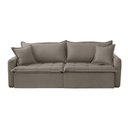 Ver imagem 5 de Sofá Cama Veludo em Madeira Eucalipto 240cm Meu Sofá Online B002 Veludo Capuccino