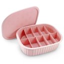 Ver imagem 5 de Organizador de Gavetas, Meias, Calcinhas, Bijuterias C- 10 Divisórias Linha Loft Rosa