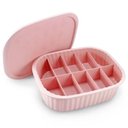 Ver imagem 4 de Organizador de Gavetas, Meias, Calcinhas, Bijuterias C- 10 Divisórias Linha Loft Rosa