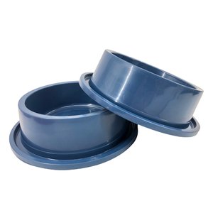 Kit 2 Comedouro Bebedouro N4 Anti Formiga Pet Cor: Azul