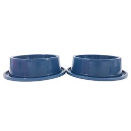 Kit 2 Comedouro Bebedouro N4 Anti Formiga Pet Cor: Azul - 5