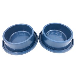 Kit 2 Comedouro Bebedouro N4 Anti Formiga Pet Cor: Azul - 2