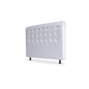 Ver imagem 1 de Cabeceira De Cama Box Ana Queen 160cm X 118cm Couro Branco Ms Decor