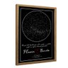 Quadro Mapa Das Estrelas em Moldura Caixa Tacolado Papel de Parede Moldura Caixa 3cm F - 4