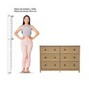 Ver imagem 7 de Berço Multifuncional 3x1+ Cômoda Ditália 6 Gavetas Bbi-51 Dm-217