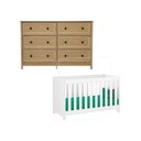 Ver imagem 1 de Berço Multifuncional 3x1+ Cômoda Ditália 6 Gavetas Bbi-51 Dm-217