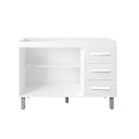 Ver imagem 4 de Balcão de Cozinha Bianca 1,20m 2 Portas 3 Gavetas Cor:branco