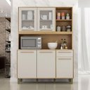 Ver imagem 1 de Armário de Cozinha Ambiente Rubi Cinamomo Off White - Valdemóveis