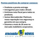 Ver mais imagens de Mesa Presidente Escrivaninha 2 Metros X60 Espessura 40 Mm Atacadão Moveis Escritório