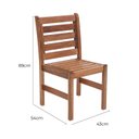 Ver imagem 2 de Cadeira 43cm x 89Xm Ecograndis Jardim Marrom/Jatobá