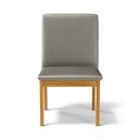 Ver imagem 4 de Kit com 4 Cadeiras Daniela Madeira Maciça Estofada para Mesa de Jantar Veludo Chumbo 109