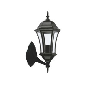 Arandela Colonial Clássica 6 Vidros 60cm em Alumínio Preto Lumavi