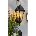 Ver imagem 4 de Arandela Colonial Clássica 6 Vidros 60cm em Alumínio Preto Lumavi