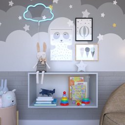 Nicho para Quarto Infantil 80x40x40cm - 2