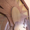 Ver imagem 5 de Quadro Painel Nascer do Sol Madeira Nobre em Alto Relevo Artesanal