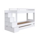 Ver imagem 4 de Treliche Infantil com Escada Nicho, Cama Auxiliar e 3 Colchões Branco - Completa Móveis