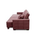 Ver imagem 6 de Sofá Sem Caixa Retrátil Reclinável 2,10m Karen Veludo Rosê Adonai Estofados